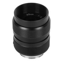 25mm F1.4 CCTV Lens Clr Efficient Light Conduction C Mount Camera Lens for Bar Shop Parking House Warehouse