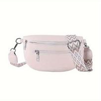 Soft Leather Women's Fashi Casual Fanny Pack Saddle Bag New Fashi Chest Bag Single Shoulder Crossbody Bag Travel Mobile Phe