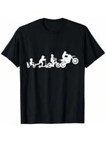 Motocross Evolution Funny Dirt Bike MX Motorcycle Biker T-Shirt S įvairiaspalvis