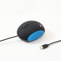 Wired Mouse, USB Type-C Connection, Silent Buttons, Small, Cute, Lightweight, Mini, 1200 DPI Optical, Portable, Compatible with