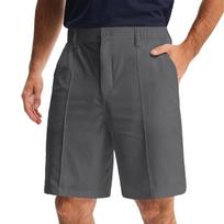 Men’s Classic Fit Pleated Front Shorts with Zip Fly and Button Closure for Everyday Casual and Use 32