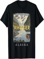 Whittier Alaska AK Gateway To Prince William Sound SD518 T-Shirt S įvairiaspalvis