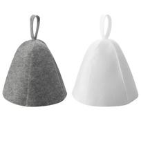 Anti Heat Sauna Hat Thicken Wool Felt Shower Cap Hair Turban Quick-Dry Towel Hat for Bathroom Accessories