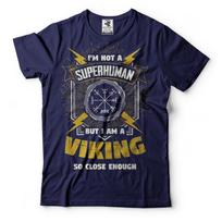 Viking Superhuman T-shirt Viking Heritage floki Ragnar Ivar Bjorn T-shirt Tee 4XL