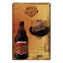 Vintage Rum Chouffe Metal Signs Plaque Plate Retro Wall Art Posters for Man Cave Bar Pub Clubs Cafe Iron Painting Decoration (Golden,20x30cm)
