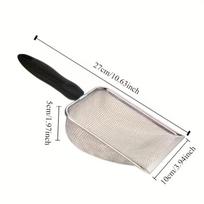 1Pc Easy-To-Clean And Durable Stainless Steel Cat Litter Scoop, Ideal For Cleaning Up Cat Waste And Suitable For Fine-Grained Cat Litter juoda