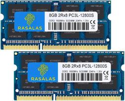 PC3L-12800 16GB Notebook PC Memory, DDR3L 1600MHz, 8GB x 2, SODIMM CL11 204-Pin, Non-ECC, 1.35V & 1.5V Compatible