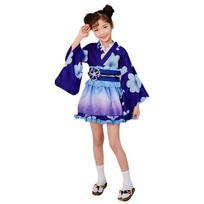 [MTKCNTL] Girls' Kimono Dress, Kids' Yukata 3-Piece Set, Children's Yukata, Cosplay, Performance Costume, Stage, Halloween, Shichi-Go-San, Yukata