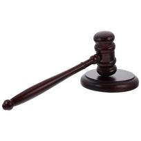 Toyvian Judge's Hammer, Wooden Mallet, 25cm, Durable Toy, Essential for Courtroom, Cosplay, and Role-Playing