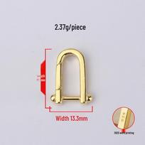 Ting Xiang Kai S925 Sterling Silver U-Shaped Spring Clasp for DIY Pearl Necklaces and Bracelet Connectors