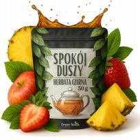 Herbata Czarna Spokój Duszy 50 G Melisa Ananas Truskawka Jabłko Zioła