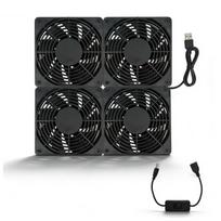 12cm Air Cooling Fan for PC, Single Fan, 3-Stage Airflow Adjustment, Quiet Operation, Multi-Purpose Exhaust, AC Powered, Slim Design (4)