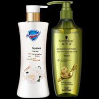 Safeguard Camellia Shower Gel & Schwarzkopf Ginger Shampoo Set
