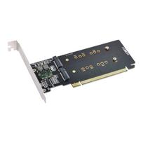 Xiwai 4X NVMe M.2 AHCI - PCIe Express 3.0 Gen3 X16 RAID Card VROC Raid0 Hyper Adapter.