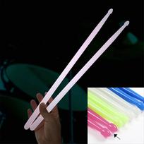 1 Pair Luminous Light Up Drum Sticks Fluorescent in The Dark Drumsticks for Stage Musical Performance