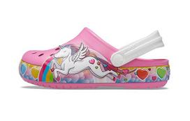 Crocs Classic Clog Fun Preppy Unicorn Children's Sandals Rose Pink Kids' 207071-669 25-26