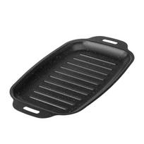 Double Handle BBQ Grill Pan Nonstick Griddle Pan Baked Dish Grill Frying Pan  Induction Cooktop S