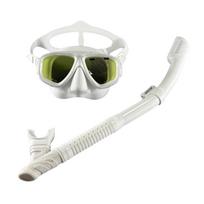 Colored Plated Snorkel Mask & Face Shield Set One Size