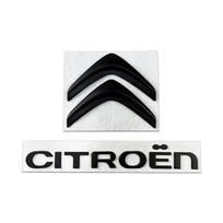 Metalinė raidės lipdukas Automobilio priekinės bagažinės emblema Citroen C4 C3 C5 C1 DS3 DS5 DS4 Jumpy Xsara C-Elysee Picasso C-quatre Galinis ženklelis matinė juoda spalva