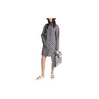 Michael Kors Plaid Single-Breasted Lapel Mid-Length Long Sleeve Coat Women coats Gray MS420EEE0W-0018 S
