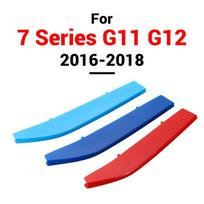 3Pcs Car Front Grill Sticker Cover Trim Strips For BMW 1 2 5 7 Series F20 F21 G30 G11 G12 F01 F30 F31 F22 F23 XS