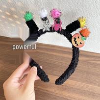 Halloween Skull & Butterfly Pom-pom Headband – Fun Plush Cartoon Party Hairband
