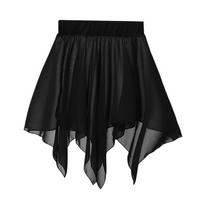 Sheer Mesh Ballet Tutu Skirt Lightweight Breathable Dance Half Skirt Stretchy Comfortable Practice Wear Dance Class M