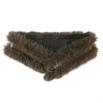 Spicy Girl Plush Belt Punk Y2K Waistband Vintage Leather Fur Belt  Female/Girls