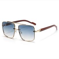 Zinc Zinc Alloy Double-bar Sunnies Eyewear Anti-UV Plain Glasses Unisex Polarizing Lens Sunglasses  Party Style 5