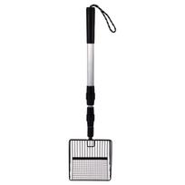 Durable Metal Cat Litter Scoop Retractable Handle Fine Holes Cat Poop Spoon Easy To Clean Kitten Litter Shovel Pet Supplies
