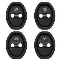 Car Door Lock Protect Cover Silica gel Case Accessories Caps For Alfa Romeo 156 166 159 Giulietta Giulia Spider Stelvio Tonale