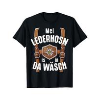 European Size Men's Oktoberfest Costume Shirt - Bavarian Beer Party T-Shirt with German Text, Non-Stretch Fabric for Themed Events S juoda