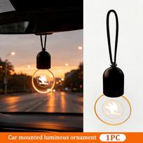 For Skoda Car Logo Glow Light Car Hanging Ornament Interior Accessories octavia a5 a4 mk1 2 fabia superb rapid mk3 yeti 2006