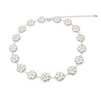 Romantic Flower Choker Necklaces 316L Stainless Steel Necklaces Clavicle Chain Elegant Charm Neck Chain Women's Wedding Jewelry