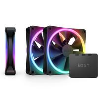 NZXT F120 RGB DUO TRIPLE PACK & RGB Controller [Black] PC Case Fans (3 units) RF-D12TF-B1 FN1830