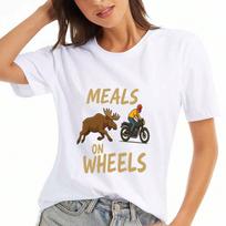 Meal Prep Mode Wounisex's Cotton T Shirt, Premium Cotton Print, Durable And Casual Fashion, Great For Meal Planning Enthusiasts, Stylish And Comfortab S įvairiaspalvis