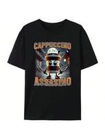 Italian Brainrot Cappuccino Assassin Japanese  Funny Expression Pack Wounisex's T-Shirt Generation Z T-Shirt Wounisex's Clothing S įvairiaspalvis