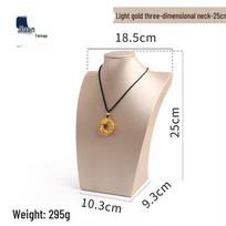 Light Gold 3D Pendant Necklace Display Stand Mannequin