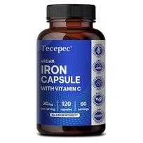 Iron Dietary Supplement, With Vitamin C, B12, Sodium, 120 Capsules Per Bottle 120 Capsules