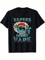 Unisex Graphic T-Shirt - Hip Hop Gorilla Vaping Design With Vapers Gonna Vape Slogan S