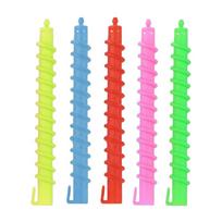 20pcs Hollow Spiral Hair Roller Spiral Plastic Spiral Rod Spiral Hair Perm Rod  Barber Hairdressing