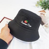 Four Seasons Wide Brim Bucket Hat - Embroidered Sun Protection for Women One Size