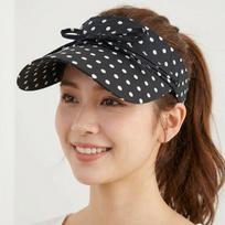 Polka Dot Sun Hat Wide Brim Duckbill Cap Fashion Empty Top Hat  Cycling