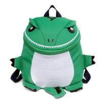 Children Cartoon Dinosaur Backpack Kindergarten School Bag žalia