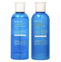 FARM STAY Kolageno vandens pilnai drėgnai odos priežiūros rinkinys (tonikas 200 ml + emulsija 200 ml) (2 parinktys) 1 Set blue
