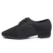 Vyrų standartinių pramoginių šokių batai „Canvas Outsole“ pratybų konkursas Šiuolaikinių šokių batų šokiai 45 juoda