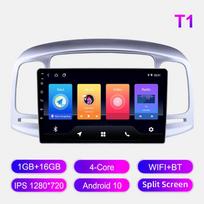 Android Automobilinis Radijas Hyundai Accent 2006-2011 Multimedijos Grotuvas Pagrindinis Įrenginys Stereo GPS Navigacija BT WIFI 1+16GB 1+16GB sidabras