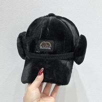 Šilta pūkuota moteriška beisbolo kepurė su ausų atvartais, storas megztas poliesteris, tampri, tinka rudeniui/žiemai - skalbti tik rankomis, snapelis, aukštam uodegai, madinga adjustable