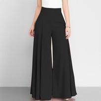 Spring Women's Solid Color High Waist Wide Leg Pants Thin Casual Pants XXXXXL