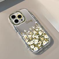 Pink Roses Are Suitable for IPhone16 Mirror Phone Cases, Apple 15promax, Fresh and Clean 14 Flowers, 13 iPhone 16